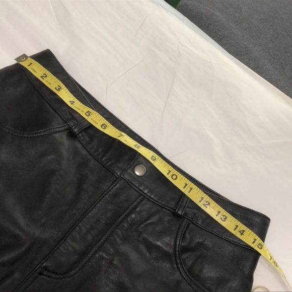 GENUINE LEATHER Straight Leg Pants - Picture 8 of 10